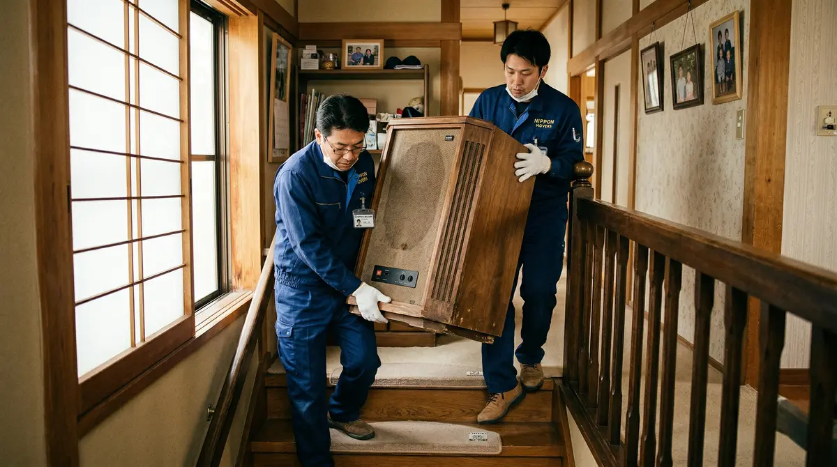 スピーカー搬出の様子