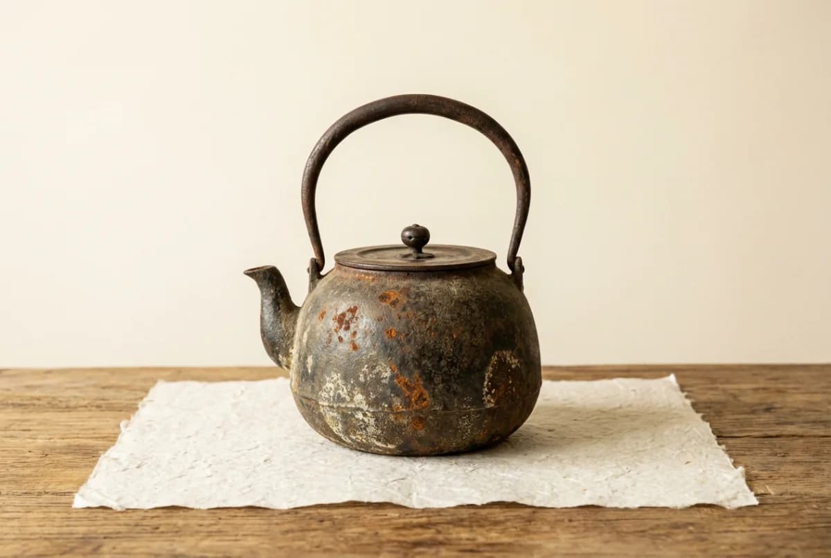 古い鉄瓶（作家不明）